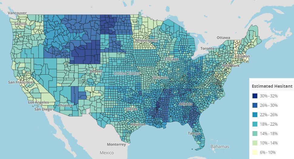 vaccine hesitancy map